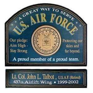  Personalized U.S. Air Force Wooden Signs
