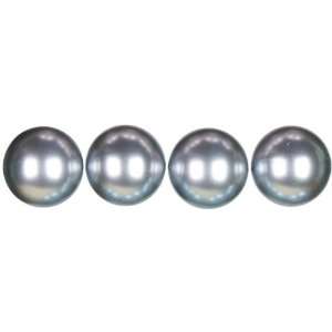  Cousin Symbolize Glass Beads 14mm 13/Pkg Pearls Silver 