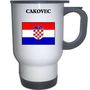  Croatia/Hrvatska   CAKOVEC White Stainless Steel Mug 