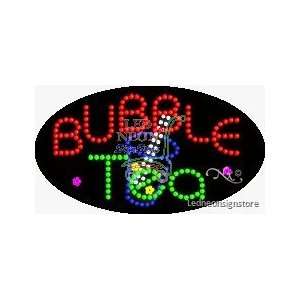 Bubble Tea LED Sign 15 inch tall x 27 inch wide x 3.5 inch deep 