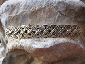 ANTIQUED BRASS BRAIDED FRENCH BARRETTE NEW 017 USA  