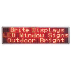   Programmable Red LED Window Sign Display 11 x 40
