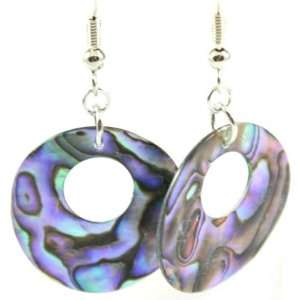  Wild Pearle Genuine Abalone Shell Circle of Life Dangle 
