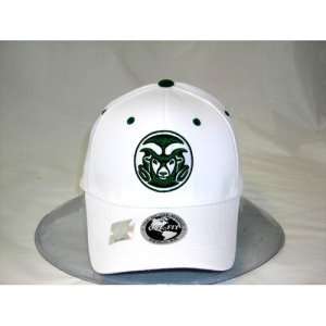   Rams One Fit NCAA Cotton Twill Flex Cap (White)