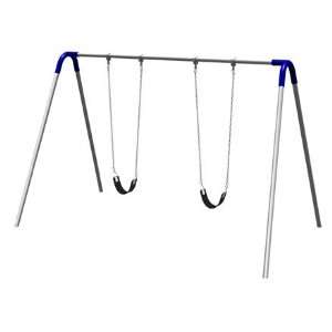  Single Bay Bipod Swing Set with Strap Seats Toys & Games