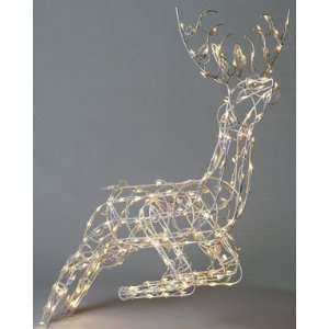  2 each Jumping Deer 3 D Wire Sculpture (46 238 23)