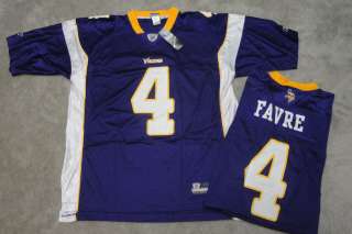 NEW* Mens Reebok NFL Jersey BRETT FAVRE Vikings Purple XL (NWT $75 
