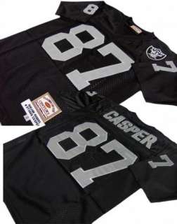 Dave Casper #87 Oakland Raiders Black Sewn Throwback Mens Size Jersey 