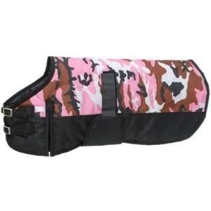  600D Camo Waterproof Poly Dog Blanket   X/small   Pink 