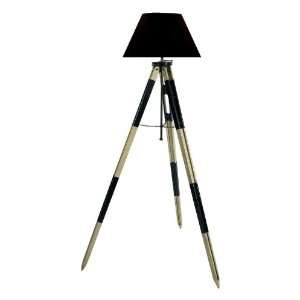  Surveyors Tripod Lamp in Black and Ivory
