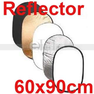 Collapsible 5 in 1 60 x 90cm/24 x 35 Oval Reflector  