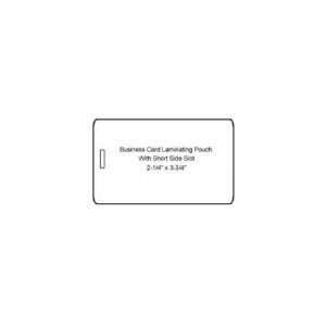  10mil Business Card Pouches with Short Side Slot   100pk 
