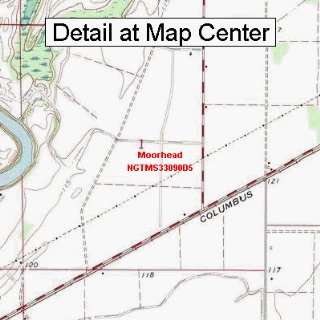  USGS Topographic Quadrangle Map   Moorhead, Mississippi 