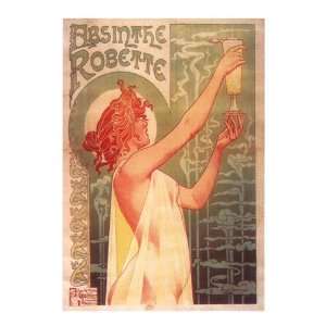  Absinthe Robette Finest LAMINATED Print Privat Livemont 