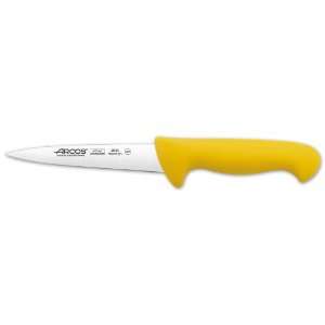   150 mm 2900 Range Butcher Narrow Blade Knife, Yellow