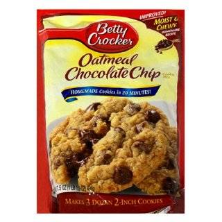 Betty Crocker Cookie Mix, Oatmeal Chocolate Chip, 17.5 Ounce Pouches 