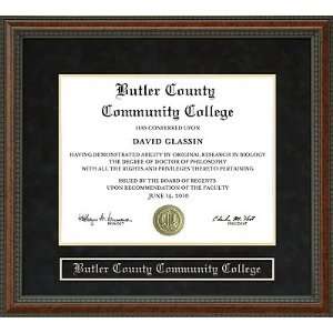  Butler County Community College Diploma Frame Sports 