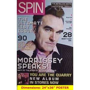  MORRISSEY SPIN MAG 24x36 Poster 