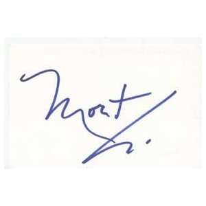 MORTON DOWNEY Signed Index Card In Person