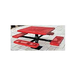  SuperSaver; Square Pedestal Picnic Table Patio, Lawn 