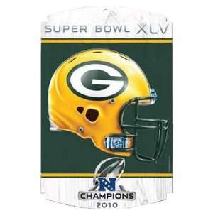   Packers NFC Champs Super Bowl XLV 45 Wooden Sign