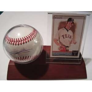  C.J. Wilson Texas Rangers Signed Autographed Baseball 