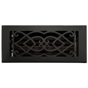  Cast Iron Wall Register with Louvers   4 x 10 (5 1/2 x 