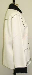 Alfred Dunner All Wrapped Up Sueded Button Jacket White  