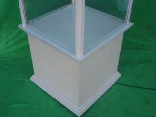 RETAIL LIGHTED GLASS FLOOR CABINET TOWER DISPLAY CASE  