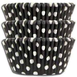  Black Polka Dot Baking Cups, Greaseproof 1000 Pack 