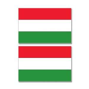 Hungary Country Flag   Sheet of 2   Window Bumper Stickers