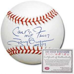 Cal Ripken Jr. and Tony Gwynn Autographed MLB Baseball with HOF 2007 