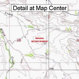  USGS Topographic Quadrangle Map   Natwick, Wyoming (Folded 