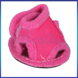 Pet Puppy Dog Summer Shoes Sandals Boots Shocking Pink No.1/2/3/4/5 