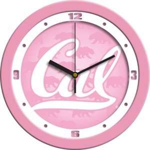  California Golden Bears NCAA Wall Clock (Pink) Sports 