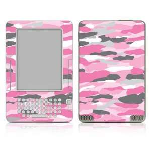   Kindle DX Skin Decal Sticker   Pink Camo 