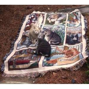  Kitty Corner Tapestry Throw