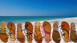 summer strappy flat flip flop sandals shoes beach 3   8  