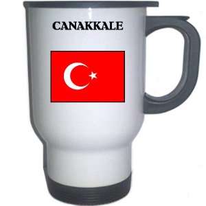  Turkey   CANAKKALE White Stainless Steel Mug Everything 