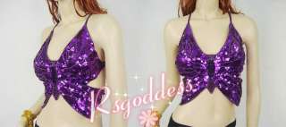 belly dance costume Butterfly Top bra one size  