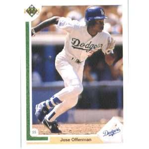  1991 Upper Deck # 356 Jose Offerman Los Angeles Dodgers 