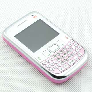   Quad band Tri sim TV phone T mobile AT T Cheap Cell phone Qwerty Pink