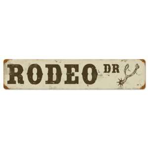  Rodeo Drive Street Signs Vintage Metal Sign   Victory 