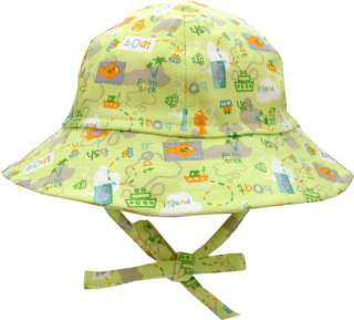   & Girls Lime Candy Stripe Cotton Baby Infant Sun Hat $17.50  