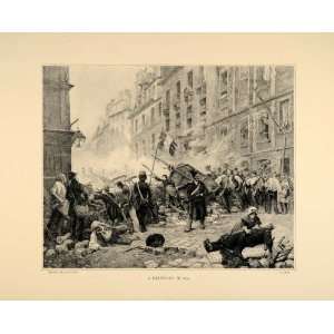  1896 G. Cain Barricade 1830 Revolution France Street 
