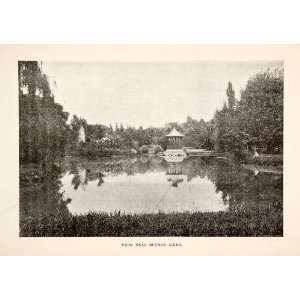  1903 Print Buenos Aires Argentina Capital Lake Pagoda 