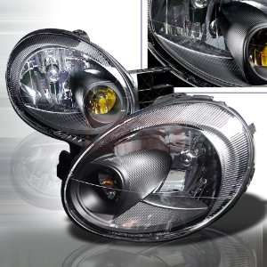   Black Headlights/ Head Lamps Euro Style Performance Conversion Kit
