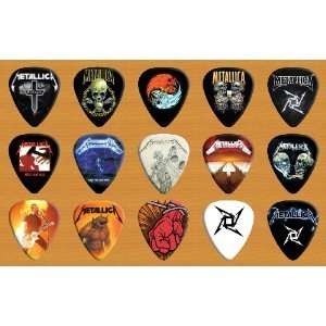  Metallica Premium Guitar Picks x 15 Medium Musical 