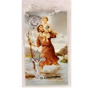 St. Christopher Auto Vehicle CAR SUV Truck Rosary with Matching Prayer 