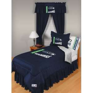  Seattle Seahawks NFL Queen Size Locker Room Bedroom Set 